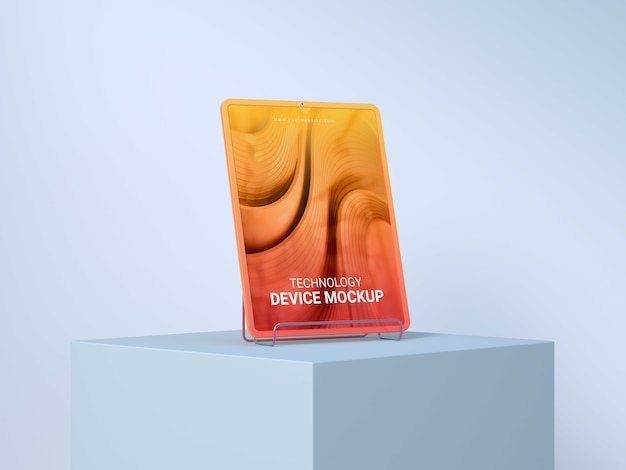 Design minimale del mockup tecnologico