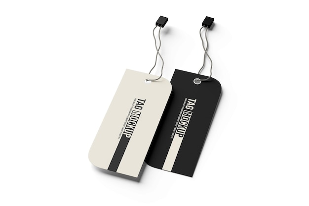Minimal Thin Clothing Label Mockup PSD for Fashion Brands