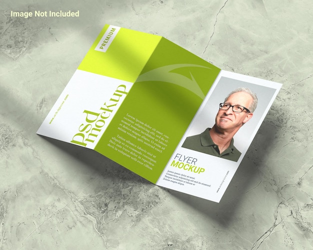 Minimal trifold corporate and business magazine leaflet, flyer,  brochure and catalog mockup design