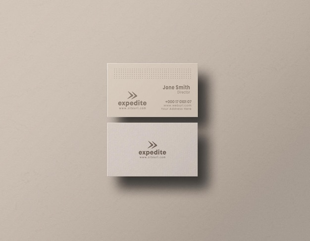 Minimale briefpapier set mockup