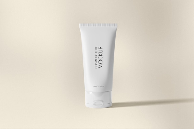 Minimale crème tube mockup