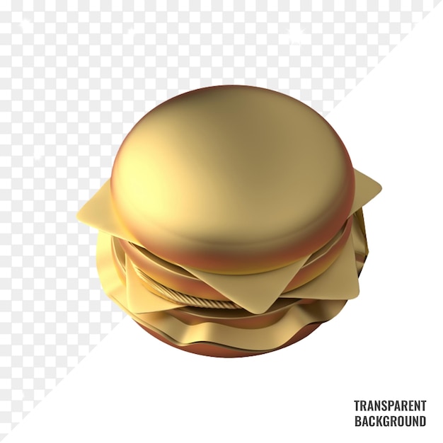 minimale gouden cheeseburger psd