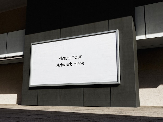 Minimale grootschalige model van een billboard