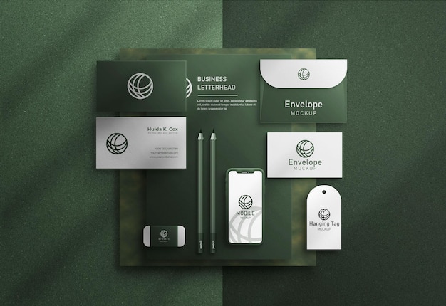 Minimale mockup voor briefpapier-branding