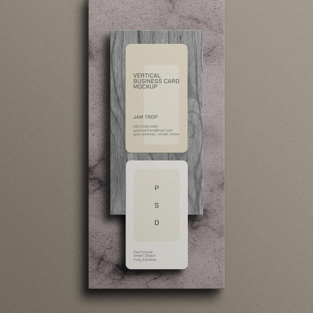 Minimale mockup voor visitekaartjes