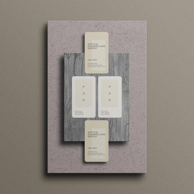 Minimale mockup voor visitekaartjes