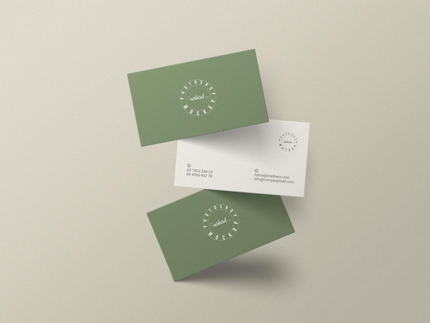 Minimale mockup voor visitekaartjes