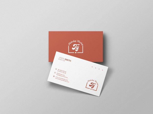 Minimale mockup voor visitekaartjes