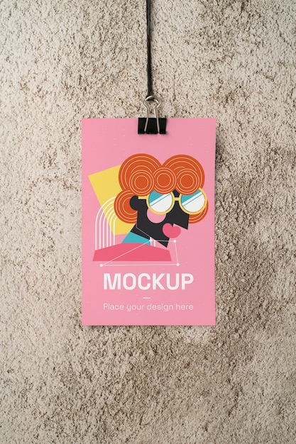 PSD minimale poster decoratieve mockup