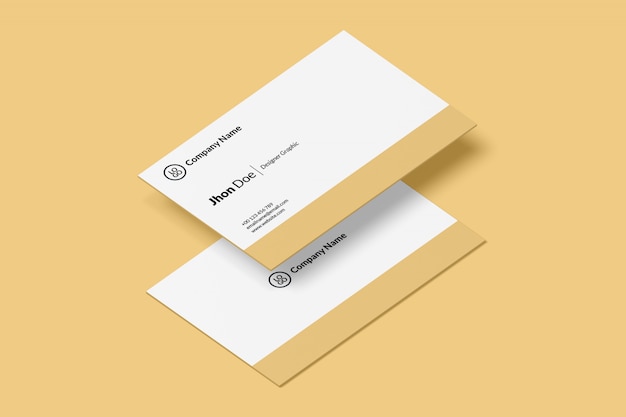 Minimale visitekaartje Mockup