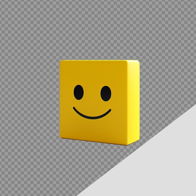 PSD minimalista 3d emoji icona png isolato su sfondo trasparente