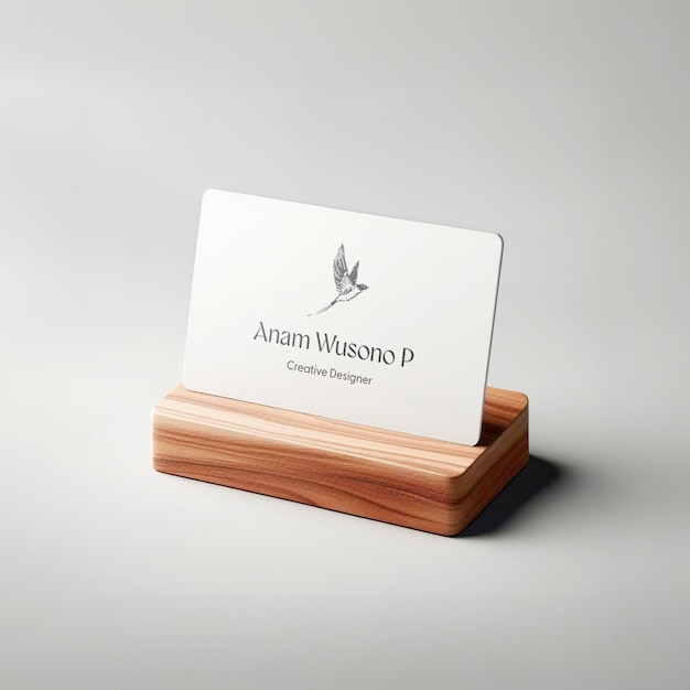 minimalist and aesthetic business card mockup