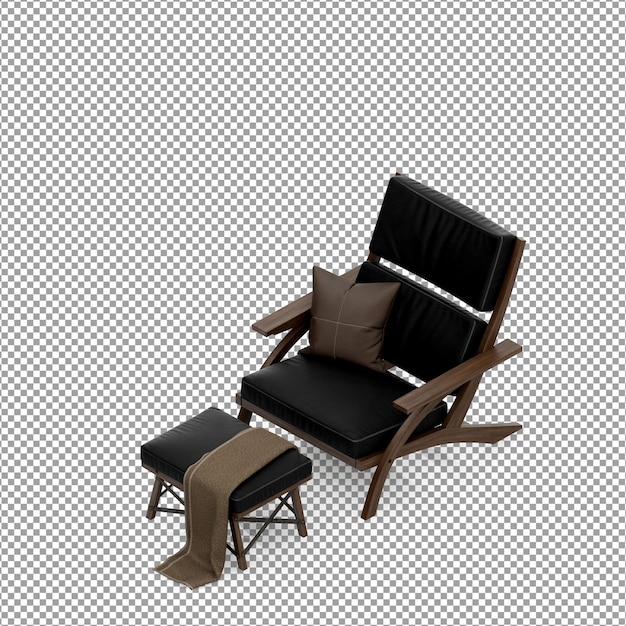 Минималистское кресло в 3d-рендеринге