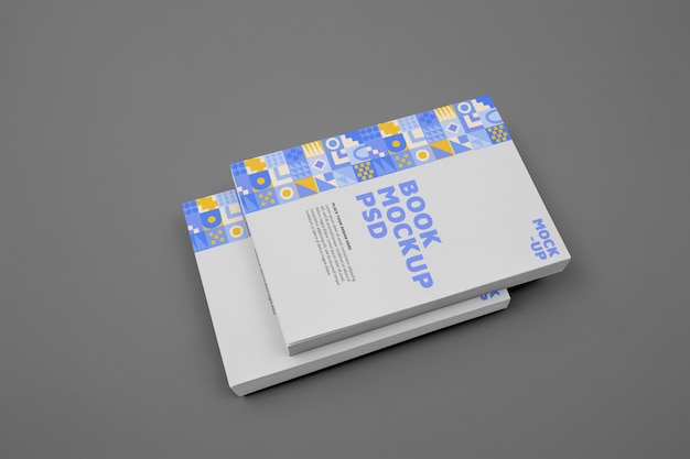 Design minimalista del mockup del libro