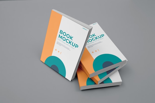 PSD design minimalista del mockup del libro