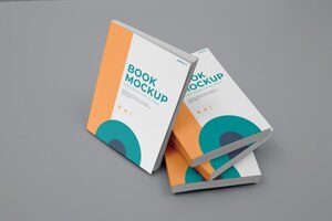 Minimalist book mockup design