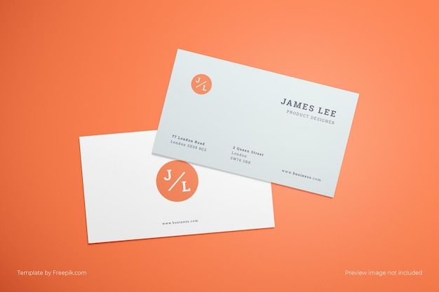 Minimalist business card mockup