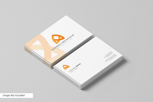 Minimalist business card mockup