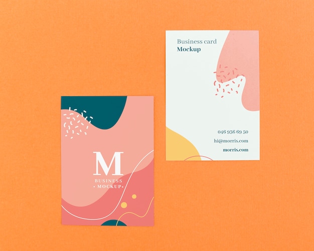 PSD minimalist business card mockup