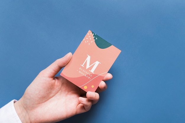 Minimalist business card mockup