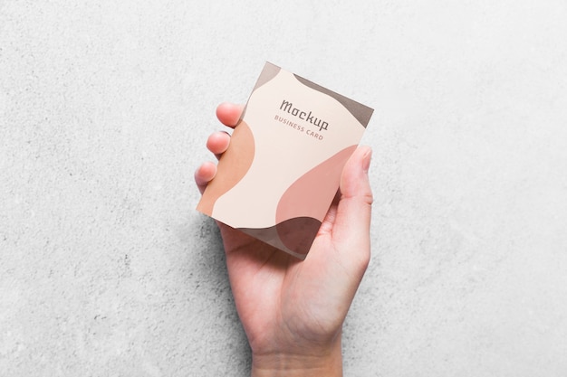 PSD minimalist business card mockup