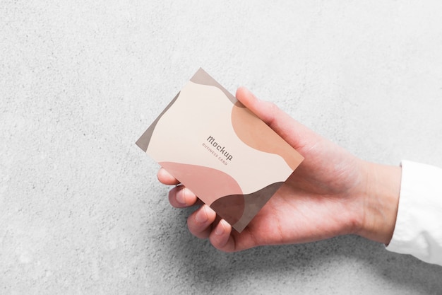 PSD minimalist business card mockup