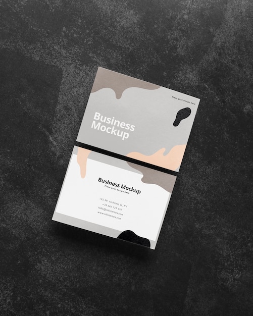 PSD minimalist business card mockup