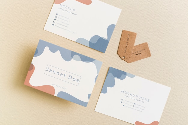 Minimalist business card mockup