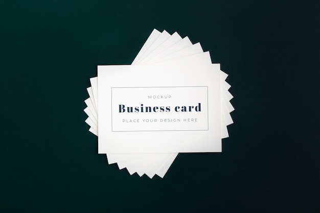 PSD minimalist business card mockup