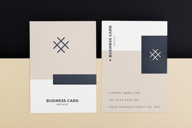 Minimalist business card mockup