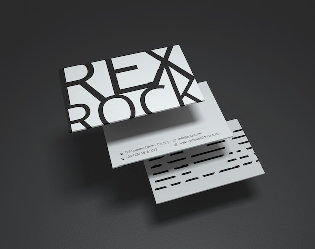 Minimalist business card mockup