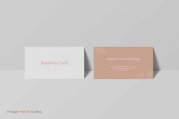 PSD minimalist business card mockup