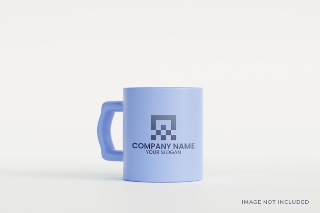 Minimalist ceramic mug mockup premium psd