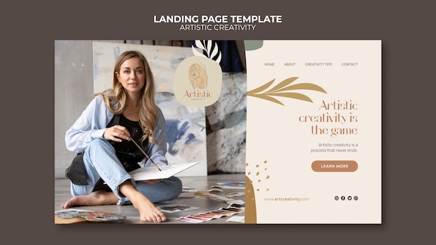 PSD minimalist creativity design template