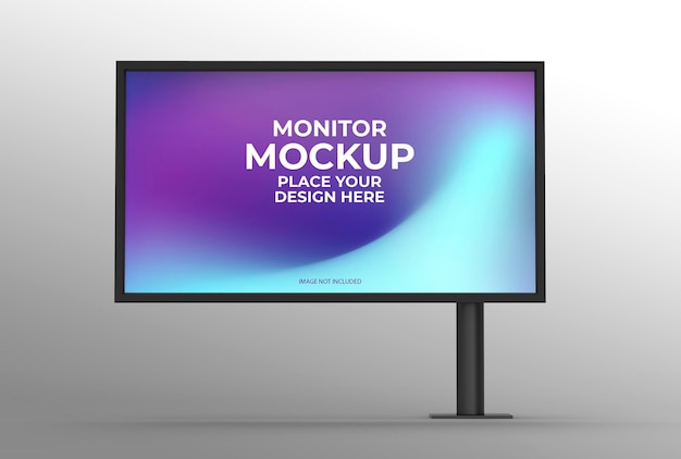 PSD minimalist desktop computer mockup