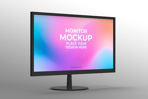 PSD minimalist desktop computer mockup