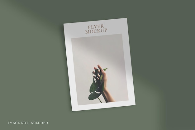 Minimalist and elegant flyer mockup