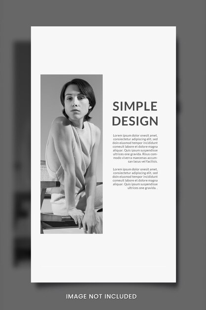 PSD minimalist fashion social media banner