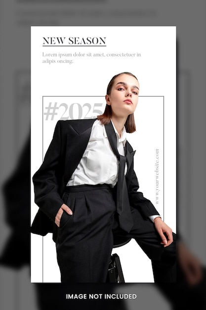 PSD minimalist fashion social media banner