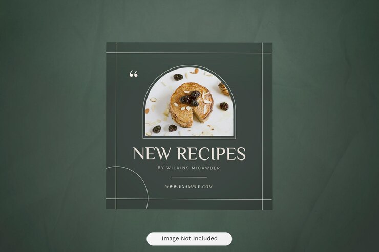 PSD minimalist food promo social media instagram post 04