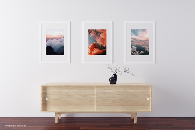 Minimalist Frame Mockups Design Isolated