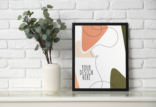 minimalist frame in modern setting