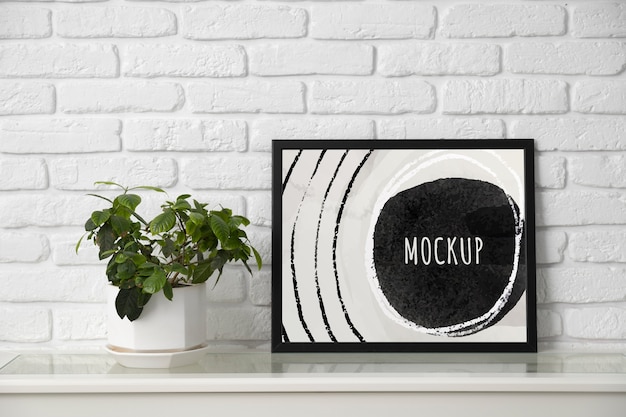 minimalist frame in modern setting