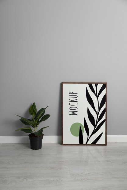 minimalist frame in modern setting