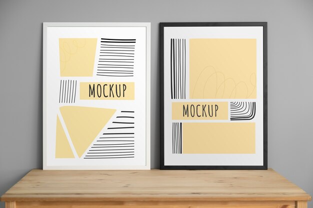 minimalist frame in modern setting