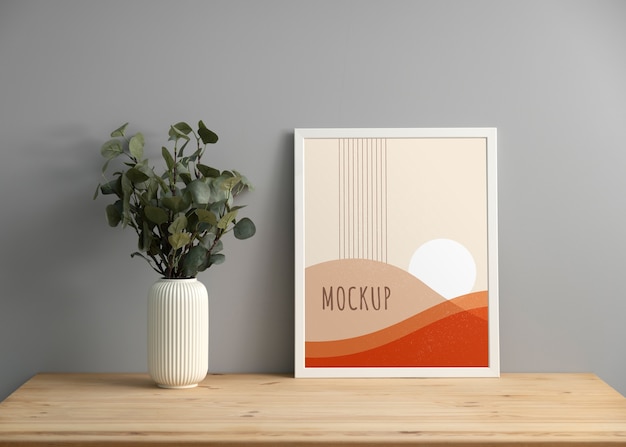 minimalist frame in modern setting