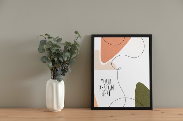 minimalist frame in modern setting
