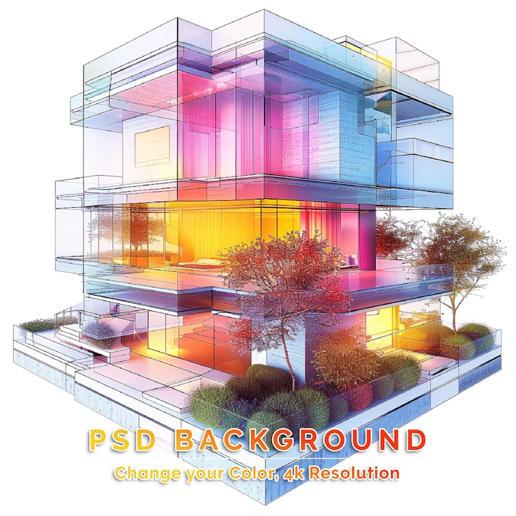 PSD minimalist house
