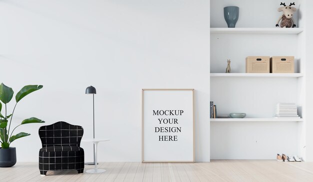 Minimalist Living Room Mockup