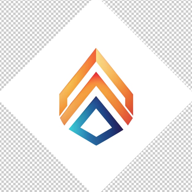 PSD Минималистский логотип на прозрачном фоне